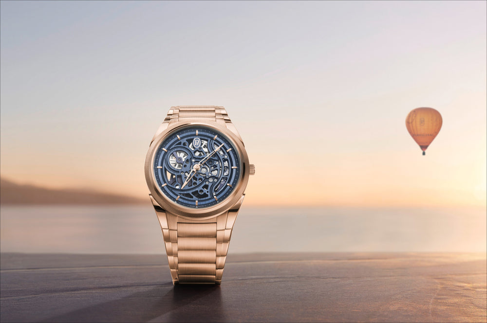 Parmigiani Fleurier Tonda PF Skeleton Rose Gold Milano Blue