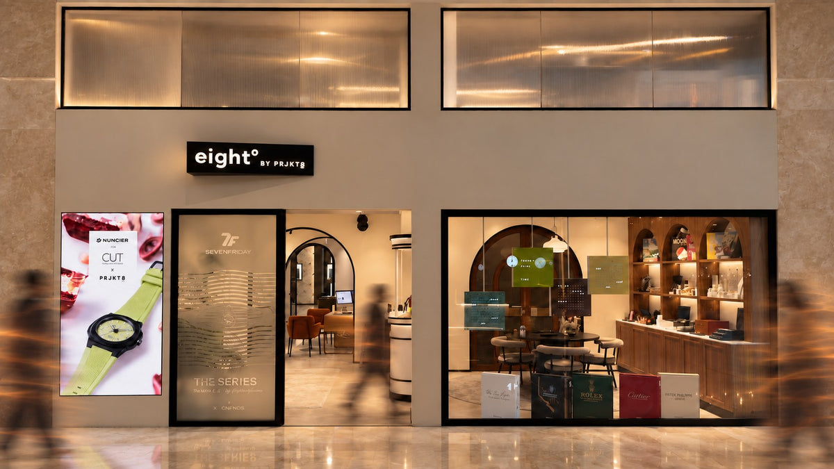 The eight° shopfront at Moda Mall, Bahrain