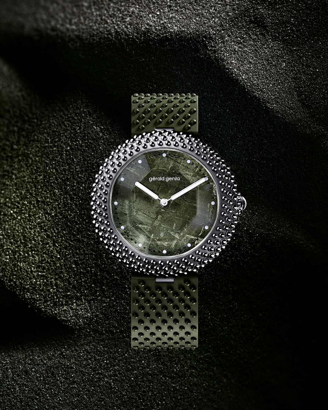 Gerald Genta Gentissima Oursin 41 – Green Meteorite