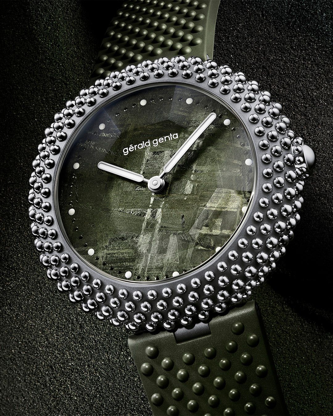 Gerald Genta Gentissima Oursin 41 – Green Meteorite