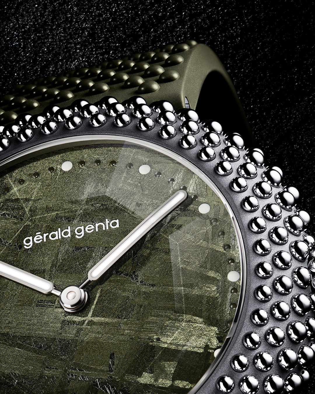 Gerald Genta Gentissima Oursin 41 – Green Meteorite