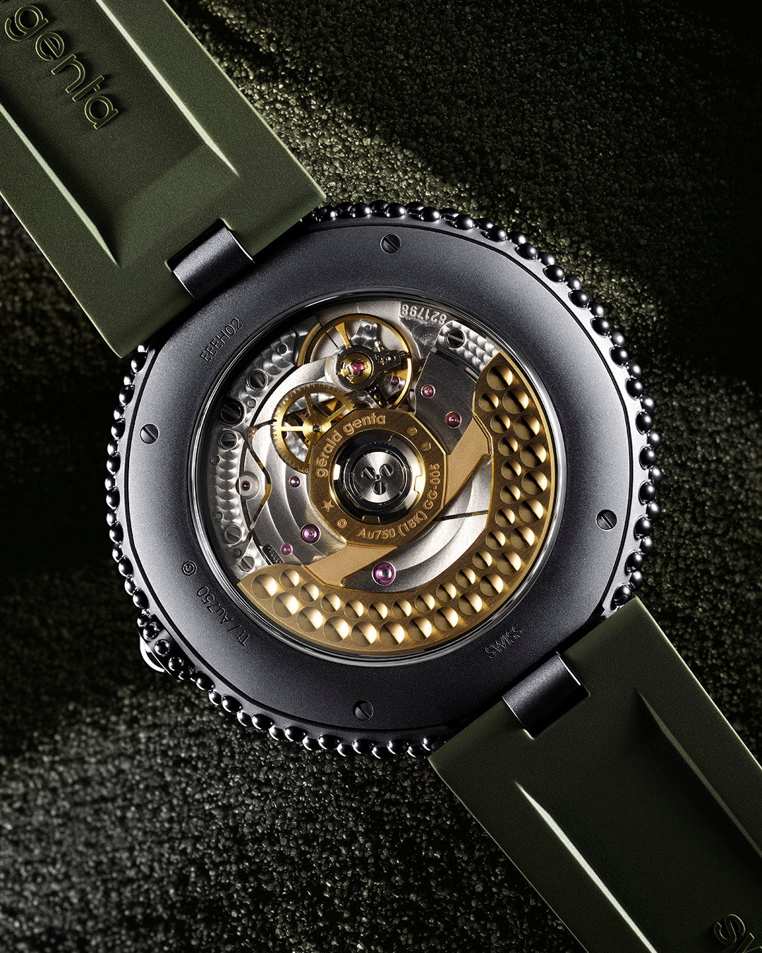 Gerald Genta Gentissima Oursin 41 – Green Meteorite