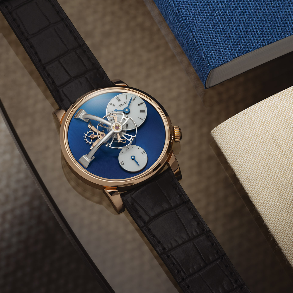MB&F Legacy Machine 101 Red Gold Blue