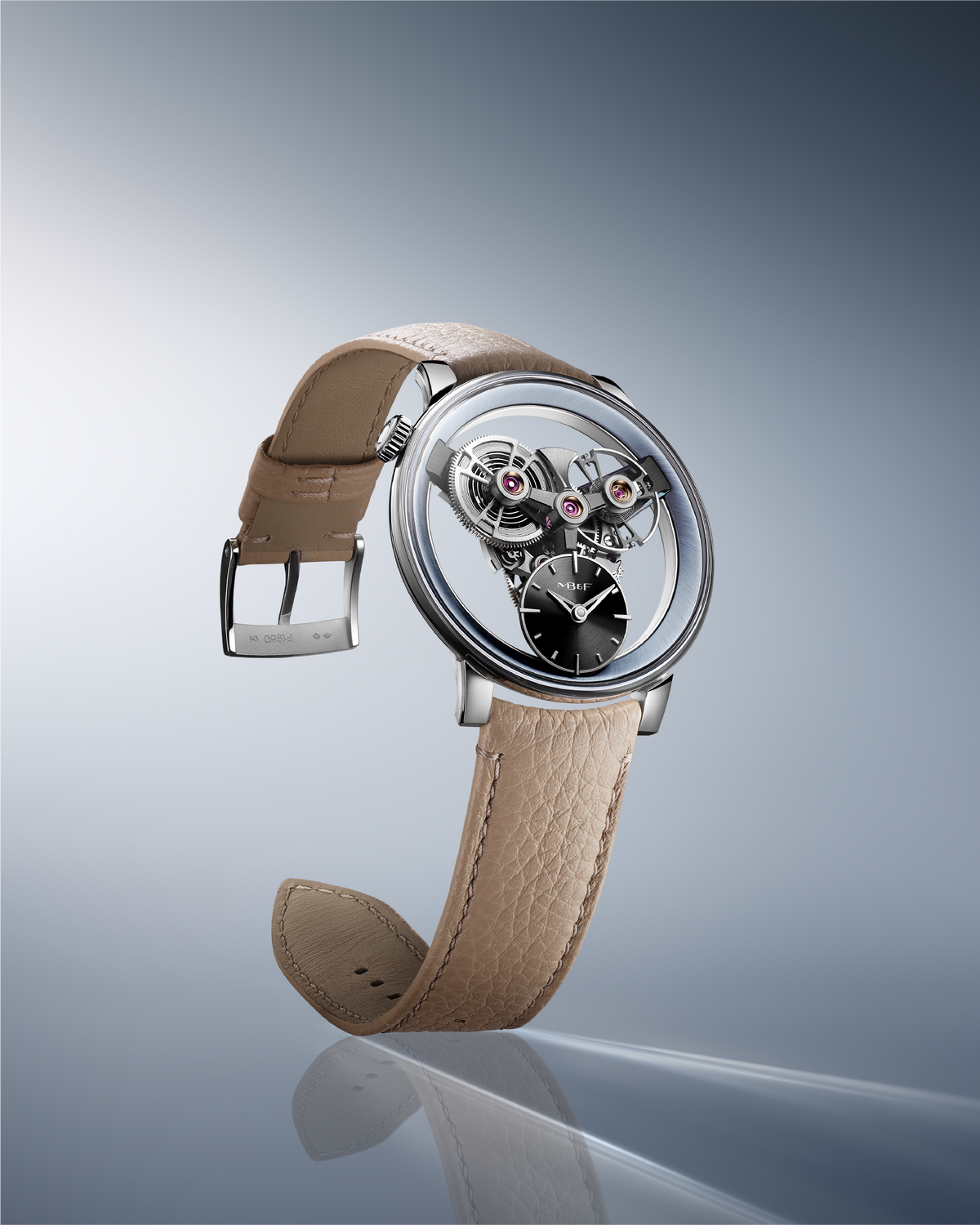 MB&F Special Project One Platinum Edition (Sky-Blue Flange)