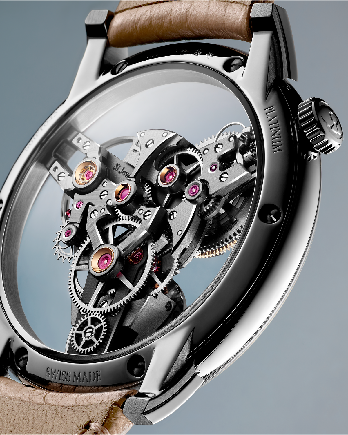 MB&F Special Project One Platinum Edition (Sky-Blue Flange)