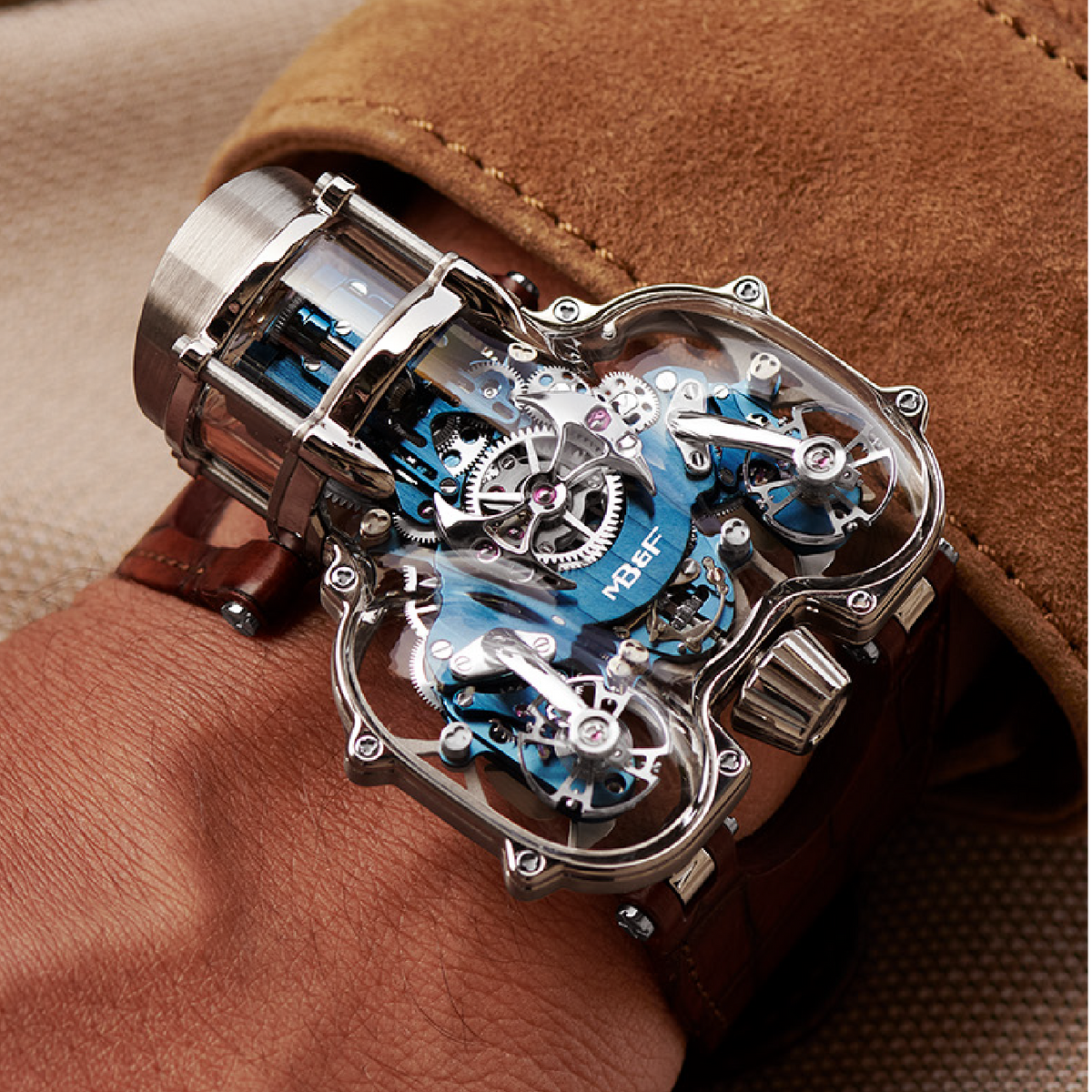 MB&F Horological Machine N°9 'Sapphire Vision' White Gold