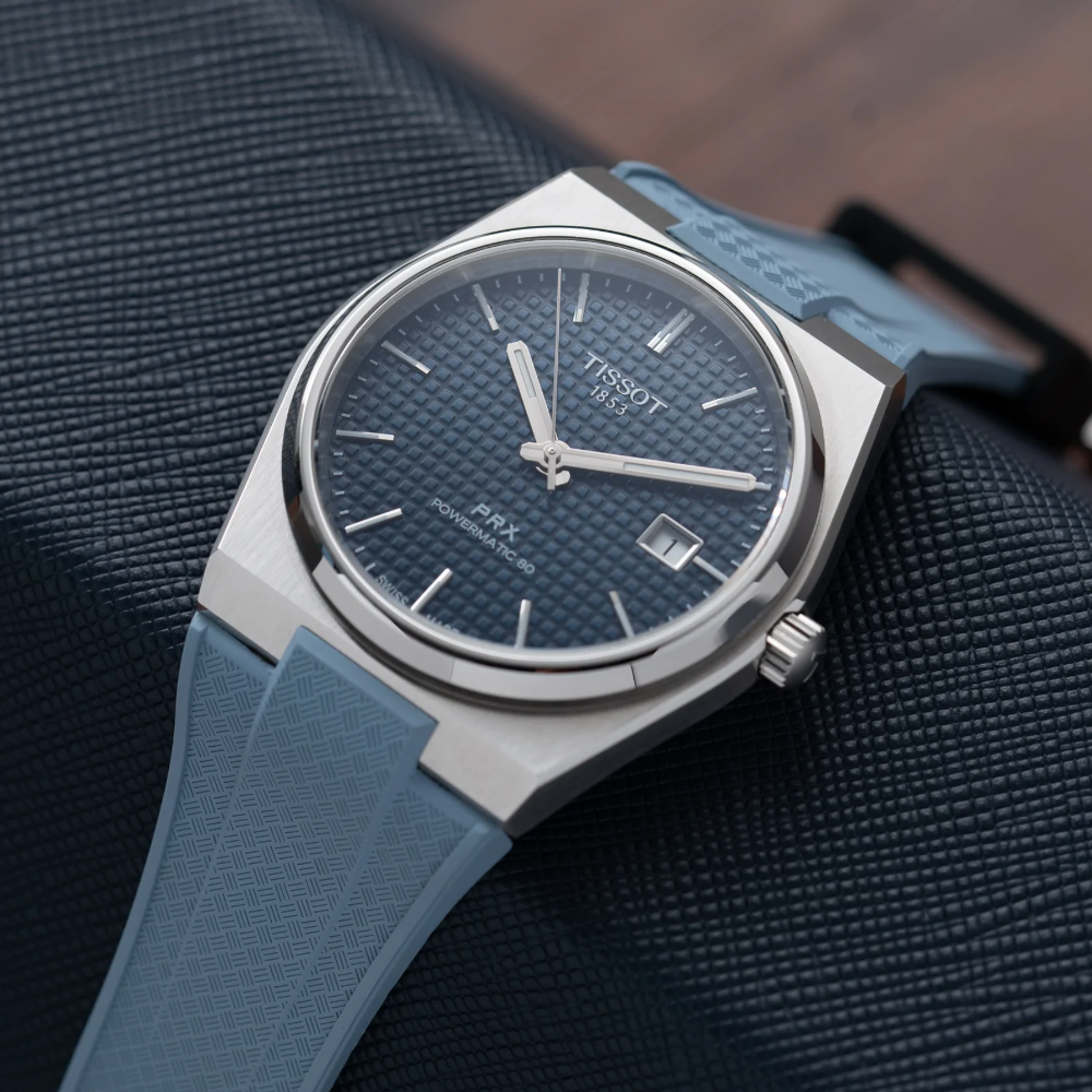 Delugs Tissot PRX Rubber Strap