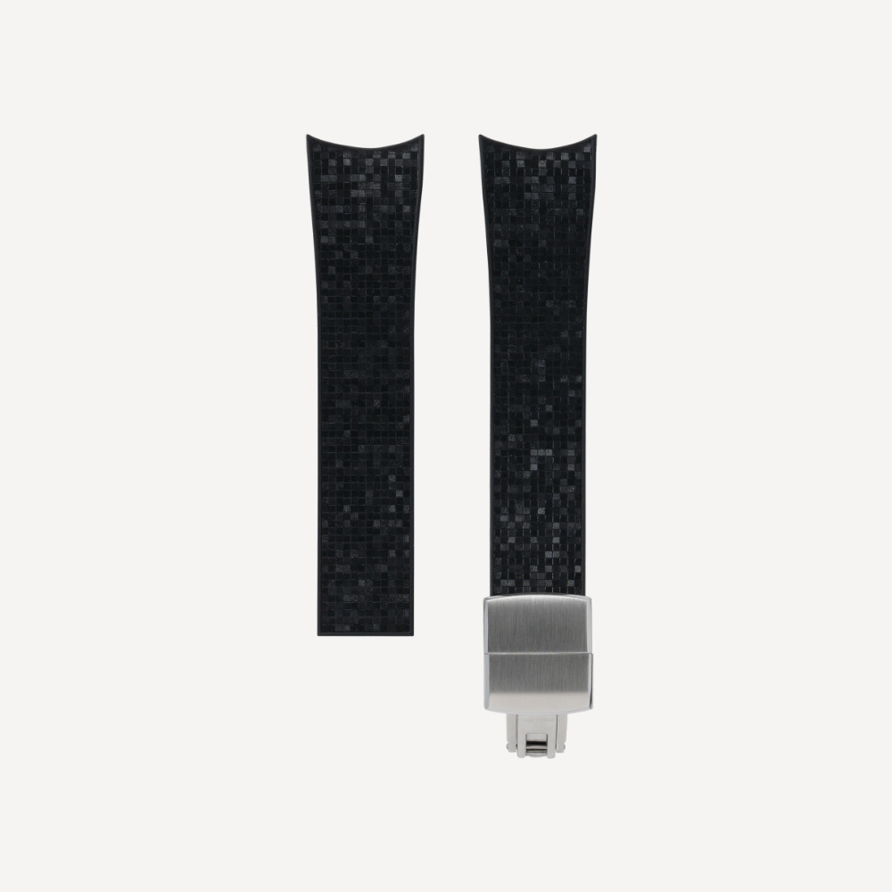 Delugs CTS Curved Rubber Strap for MB&F MAD1 – Black