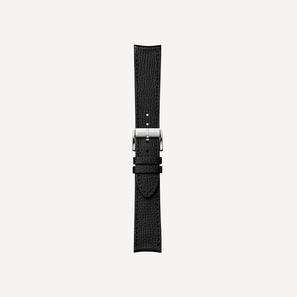 Louis Erard Black Grained Calf Leather Strap XS