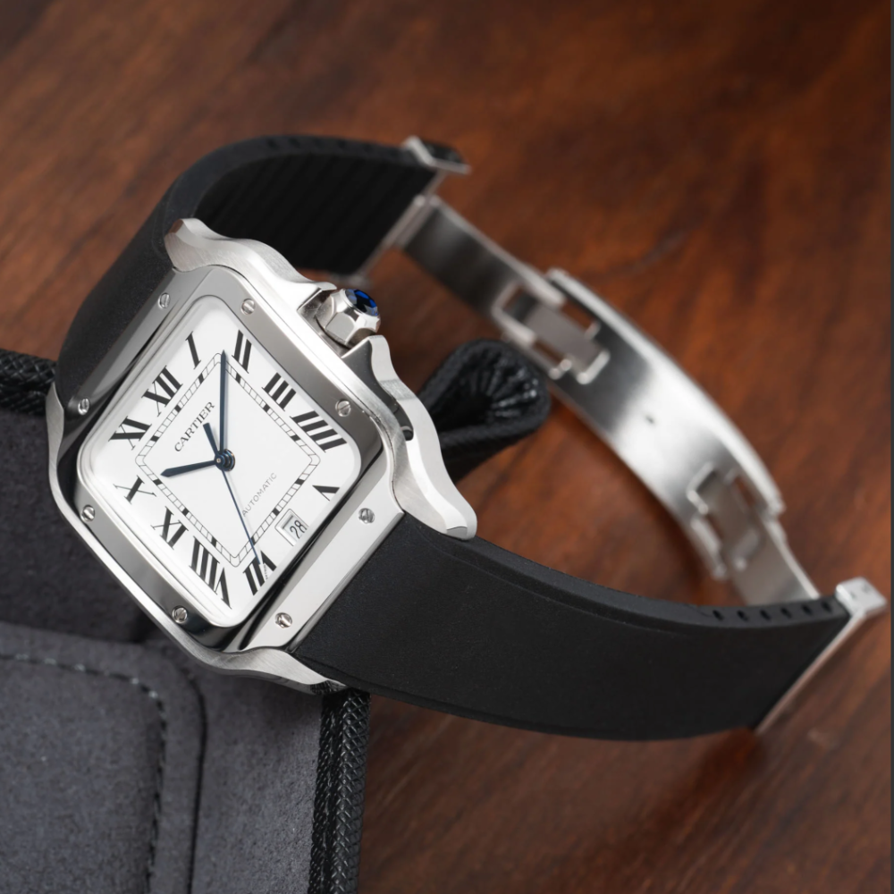 Delugs CTS Rubber Cartier Santos de Cartier Strap