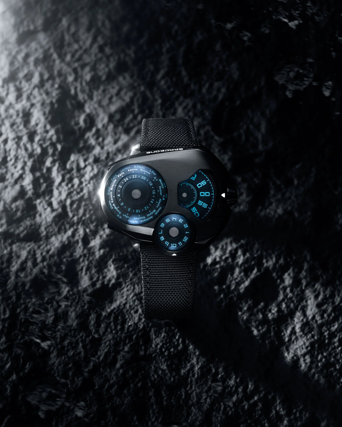 Spaceone Worldtimer Black