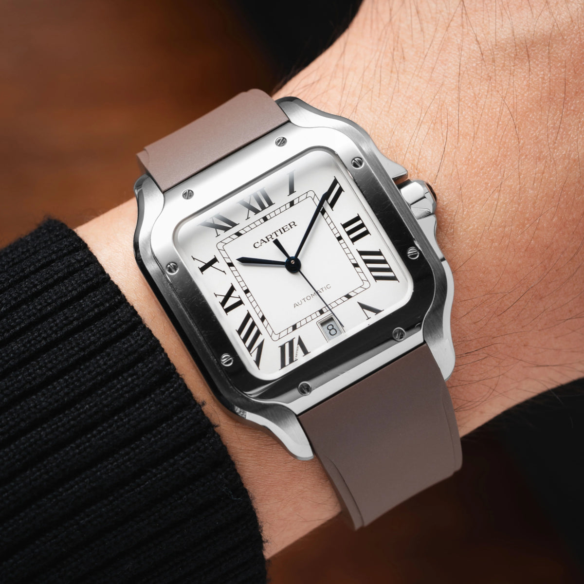 Delugs CTS Rubber Cartier Santos de Cartier Strap