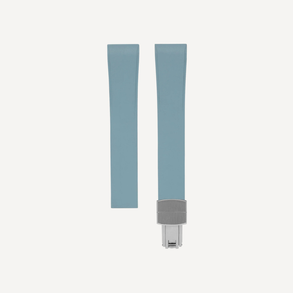 Delugs CTS Rubber Cartier Santos de Cartier Strap – Baby Blue