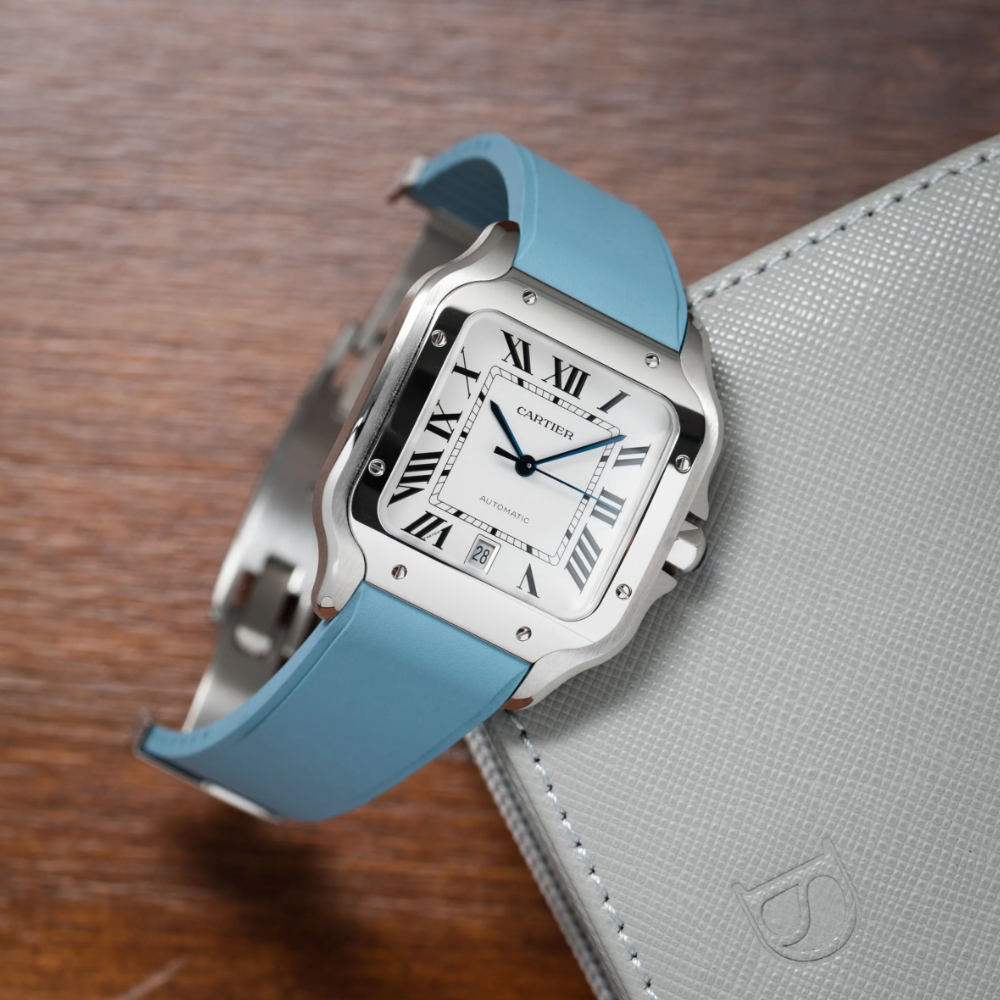 Delugs CTS Rubber Cartier Santos de Cartier Strap