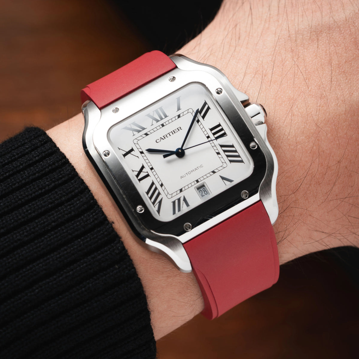 Delugs CTS Rubber Cartier Santos de Cartier Strap