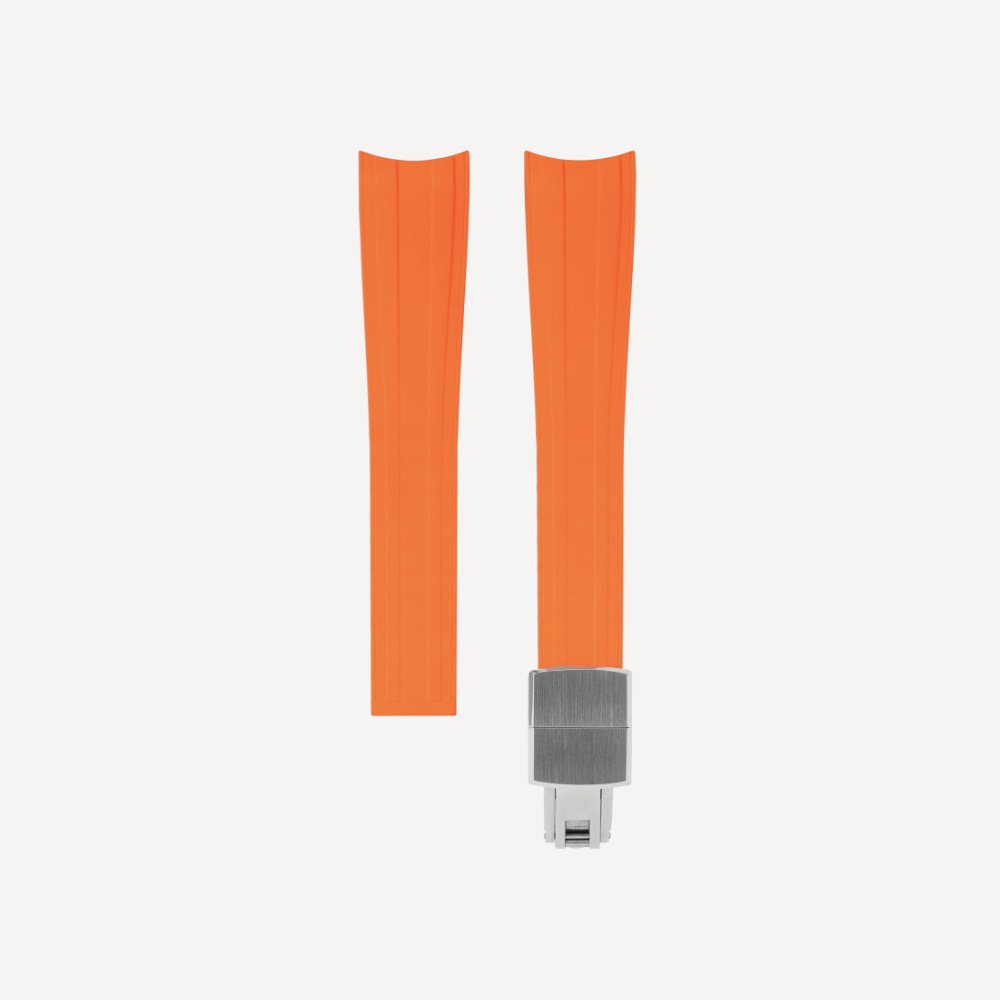 Delugs CTS Rubber Strap for Omega Speedmaster – Orange