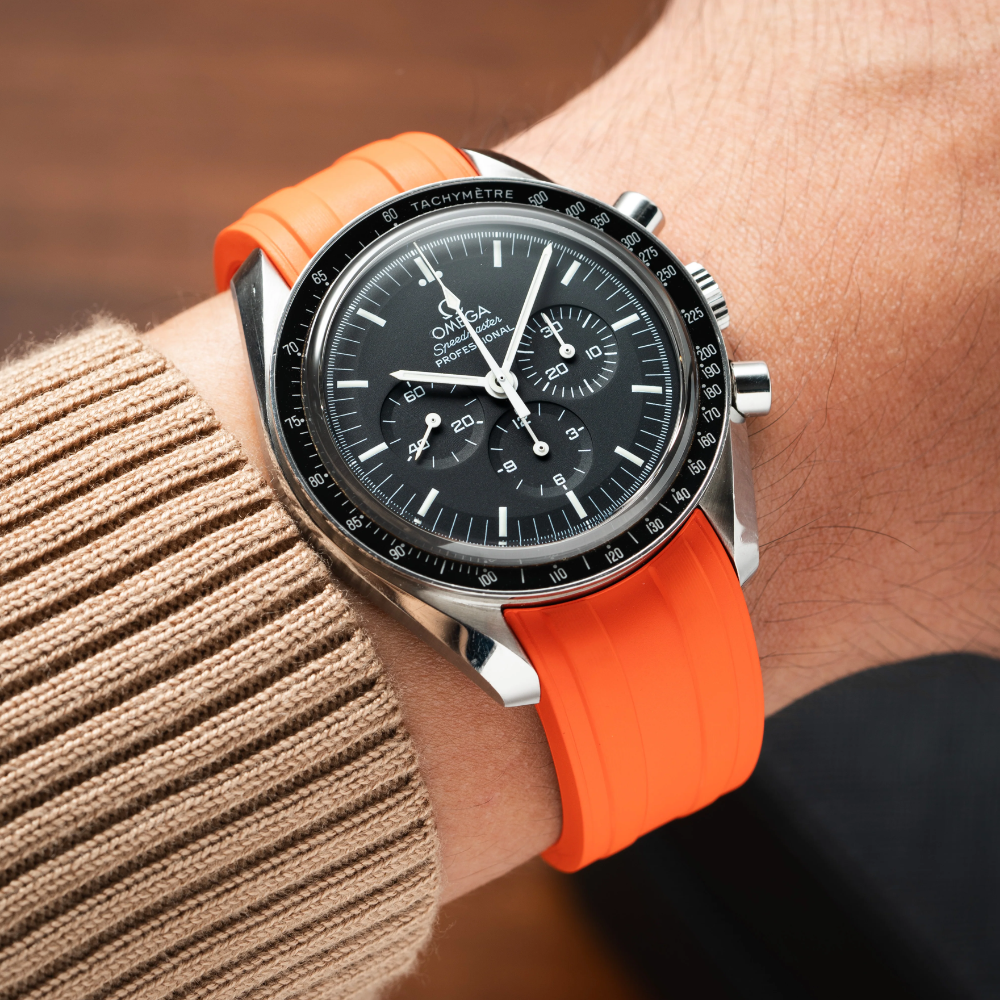 Delugs CTS Rubber Strap for Omega Speedmaster