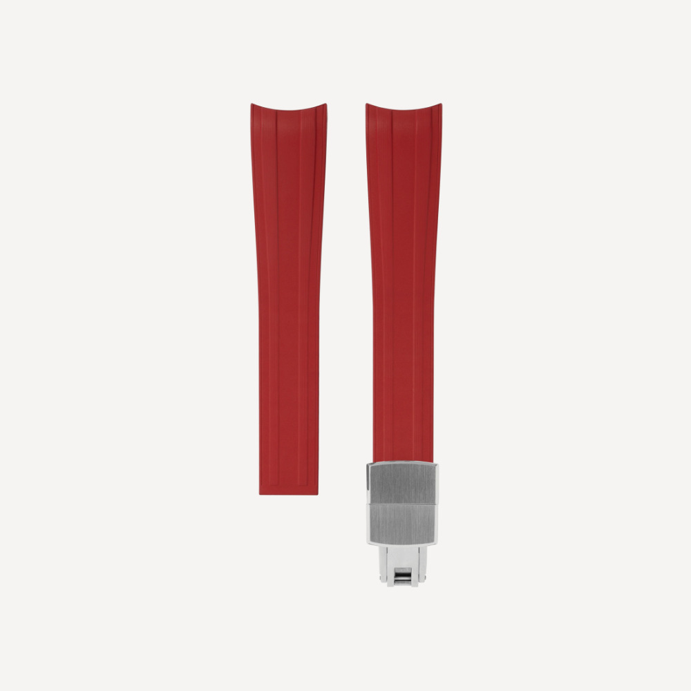 Delugs CTS Rubber Strap for Omega Speedmaster – Red