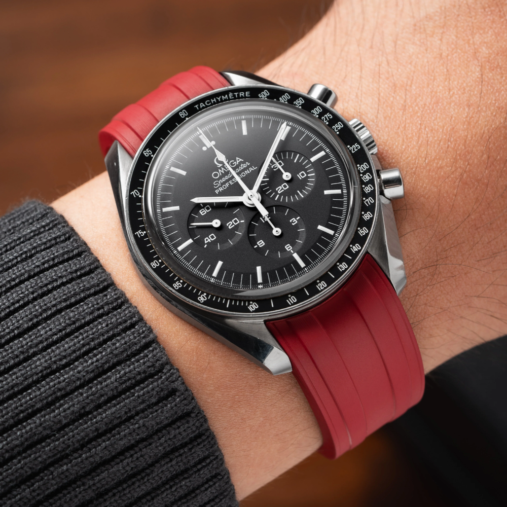 Delugs CTS Rubber Strap for Omega Speedmaster