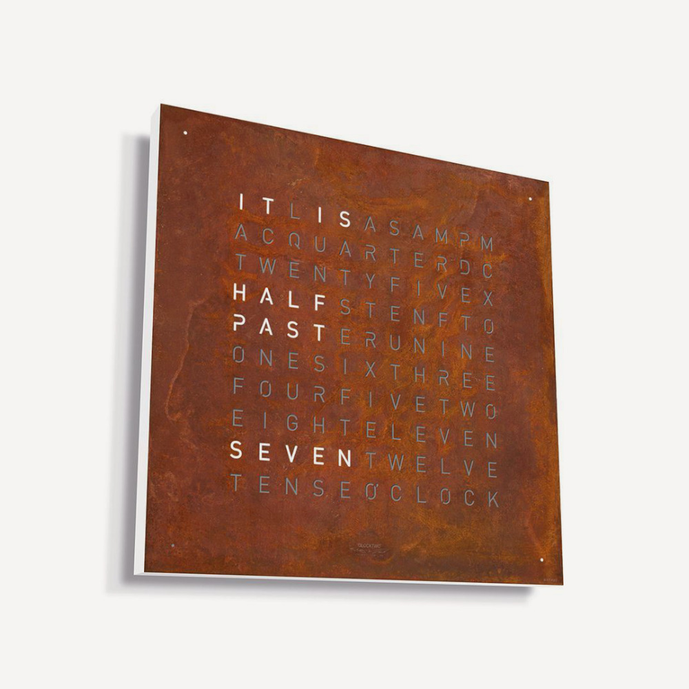Qlocktwo Earth 45 Creator's Edition - Rust