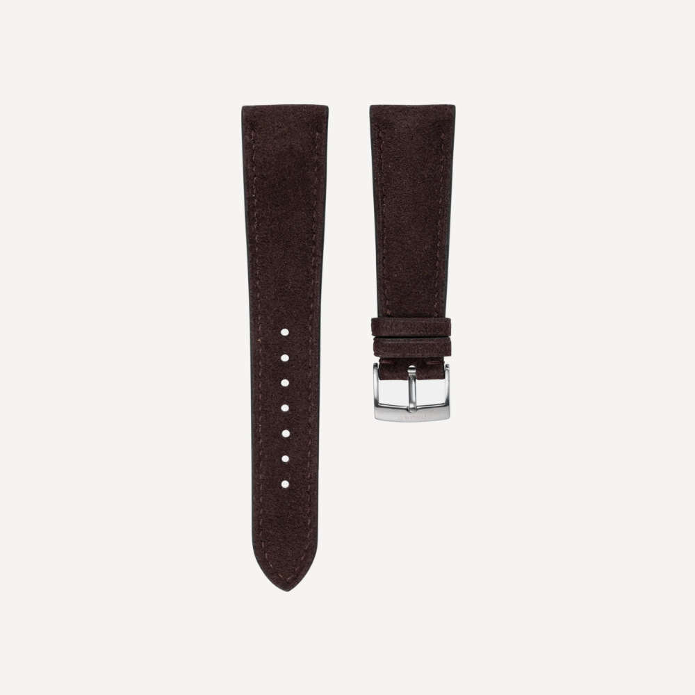 Delugs Alcantara Signature Strap – Dark Brown