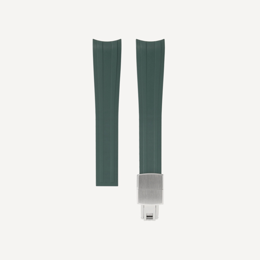 Delugs CTS Rubber Strap for Omega Speedmaster – Emerald Green