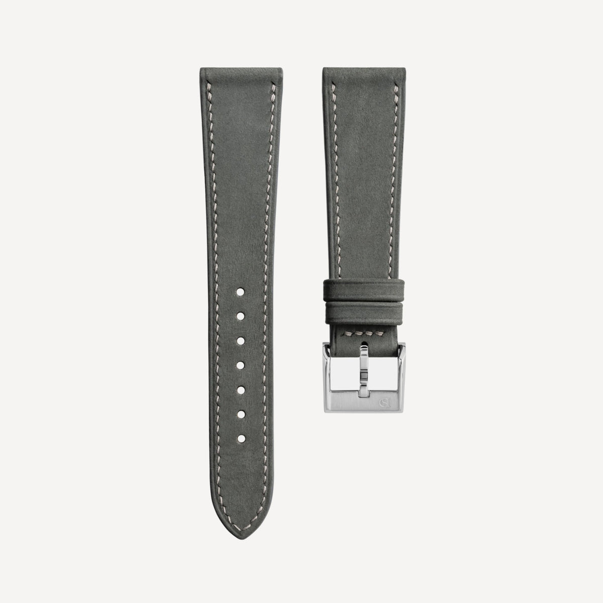 Nubuck Slim Strap Warm Grey