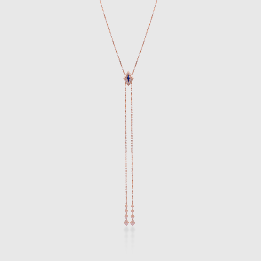 By ZAYA Lumira Bleu Adjustable Slider Necklace