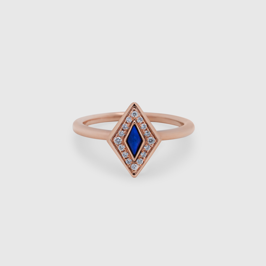 By ZAYA Lumira Bleu Signet Ring