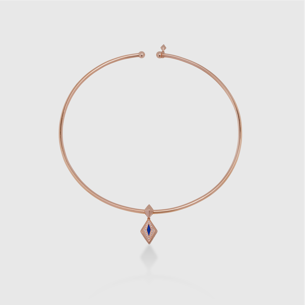 By ZAYA Lumira Bleu Wire Chocker