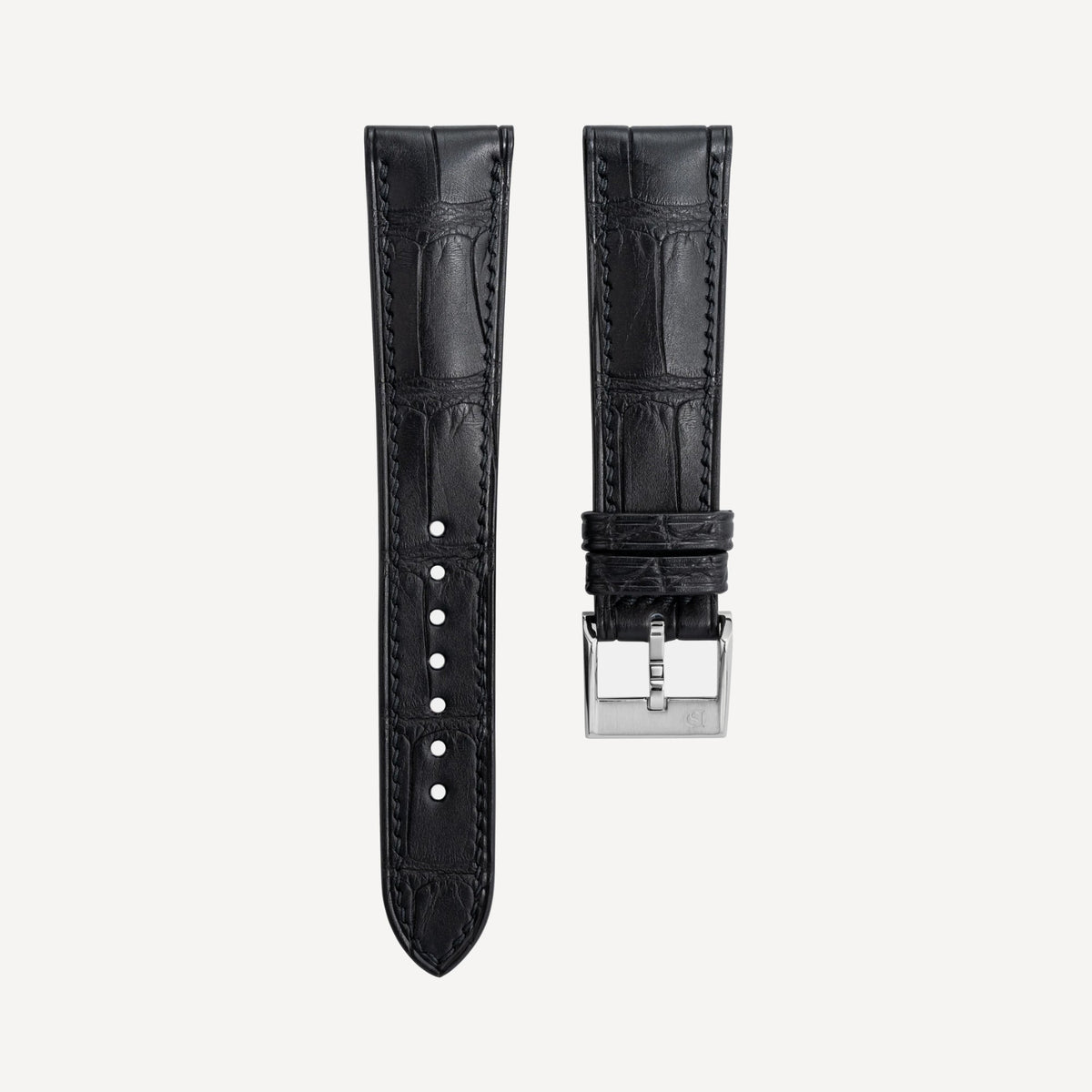 Delugs Alligator Signature Strap – Matte Black