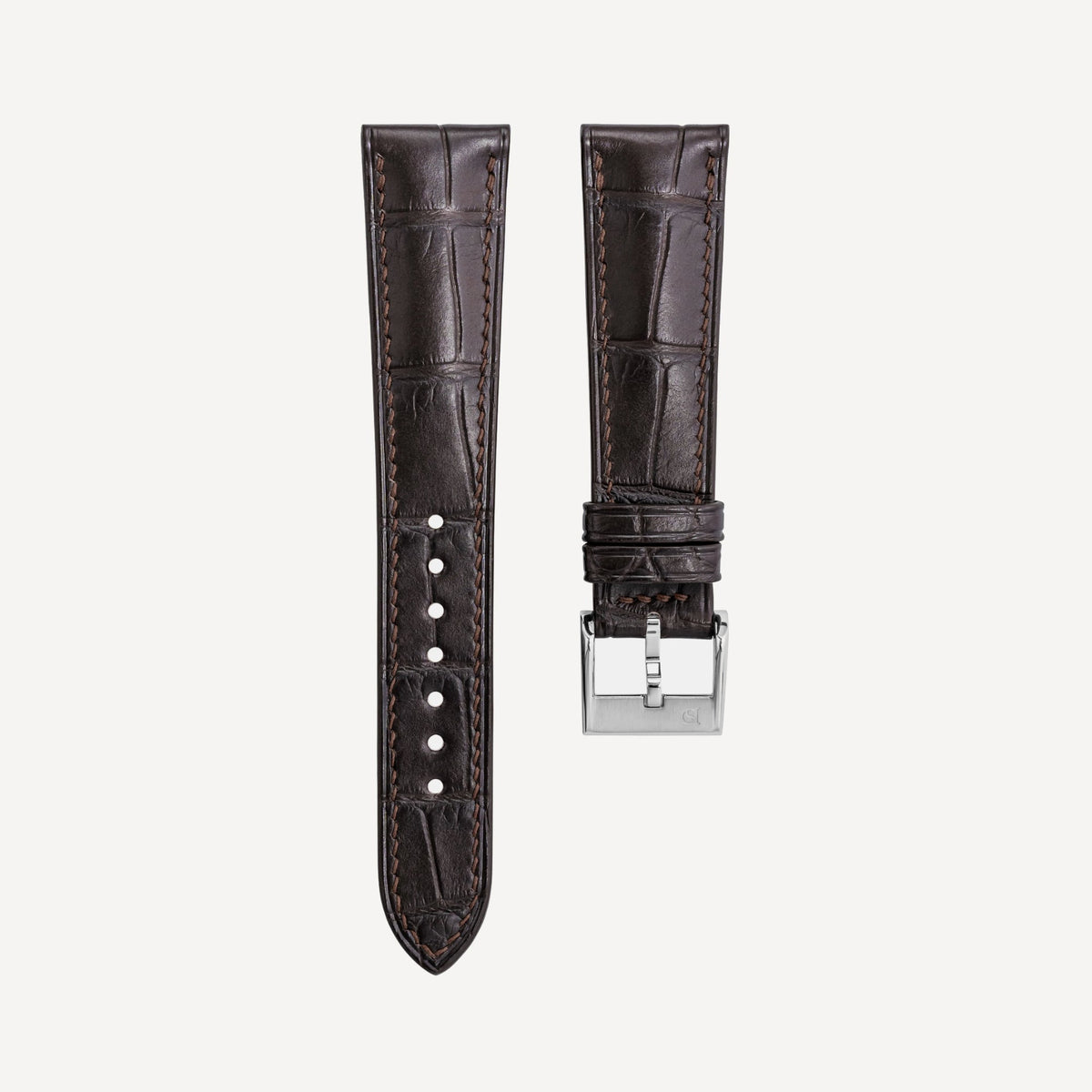Delugs Alligator Signature Strap – Dark Brown
