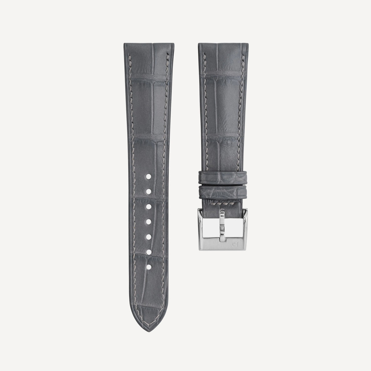 Delugs Alligator Signature Strap – Matte Dolphin Grey