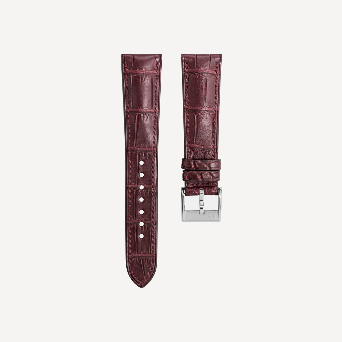 Alligator Signature Strap Matte Mahogany