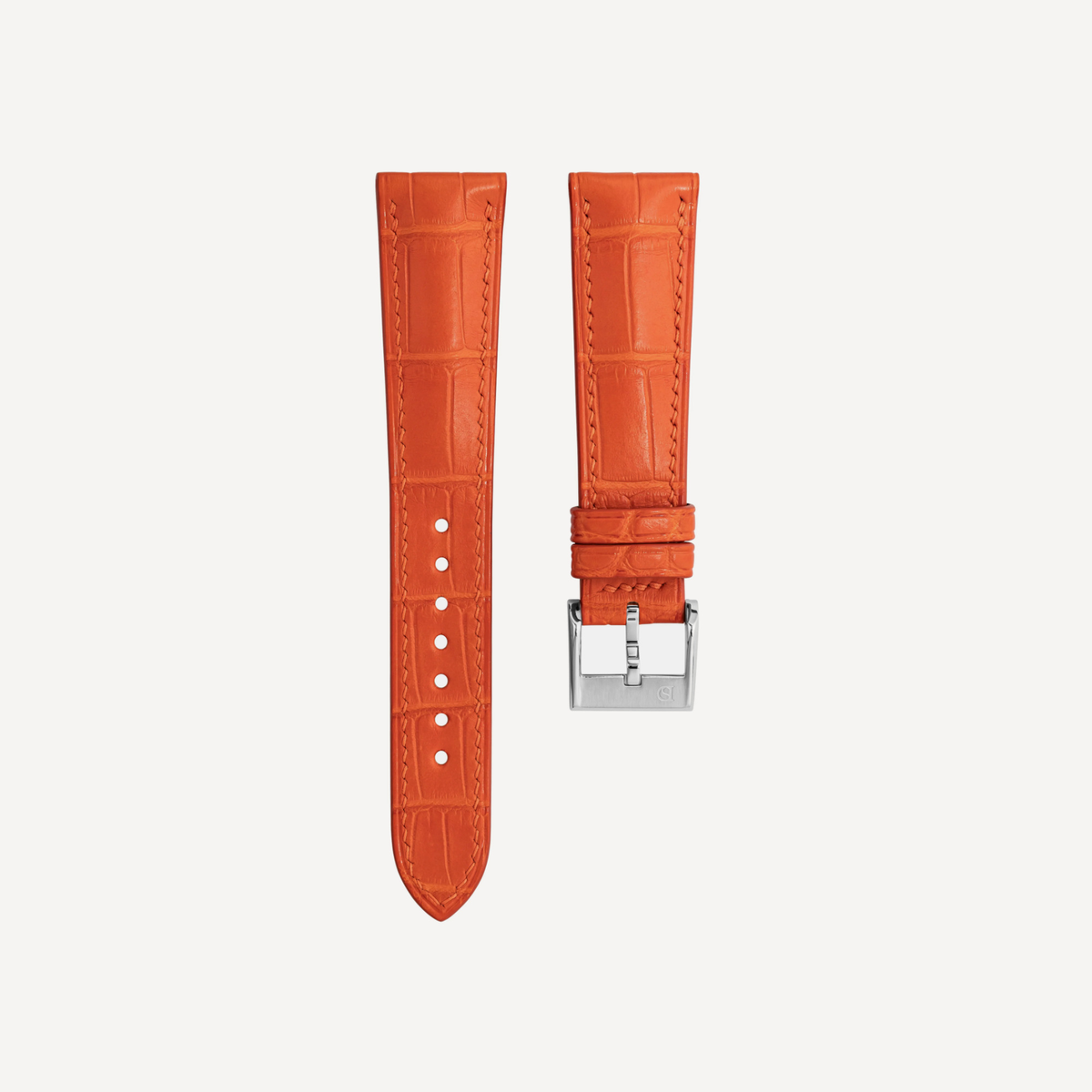 Delugs Alligator Signature Strap – Matte Orange