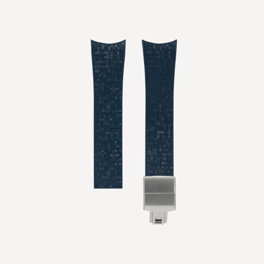 Delugs CTS Curved Rubber Strap for MB&F MAD1 – Navy
