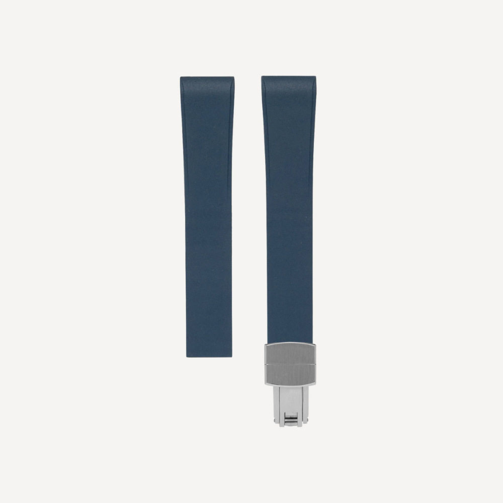 Delugs CTS Rubber Cartier Santos de Cartier Strap – Navy