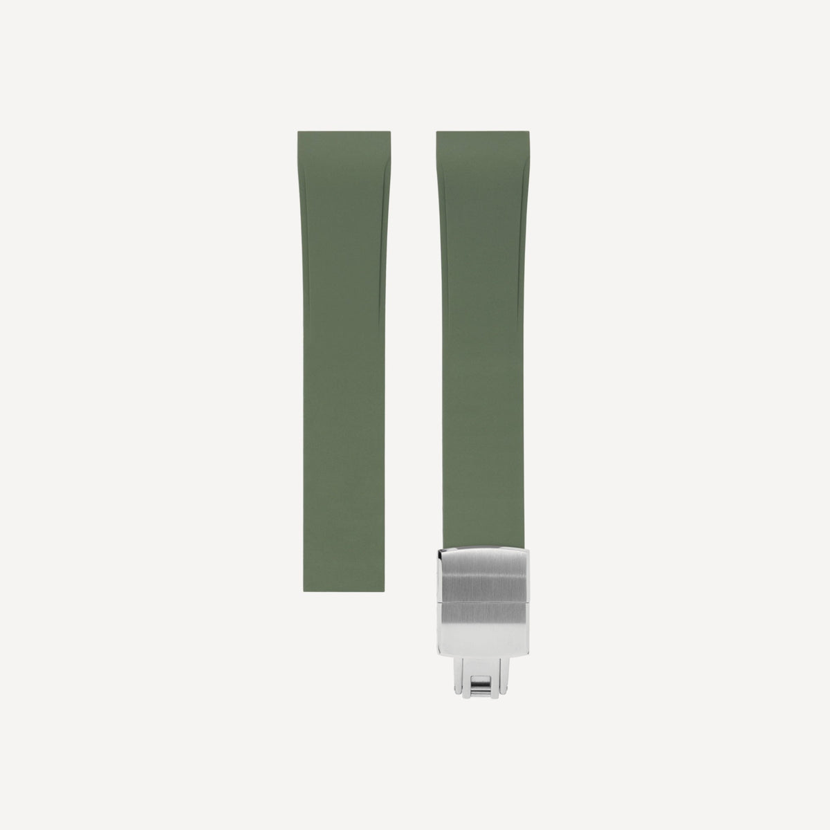 Delugs CTS Rubber Cartier Santos de Cartier Strap – Olive Green