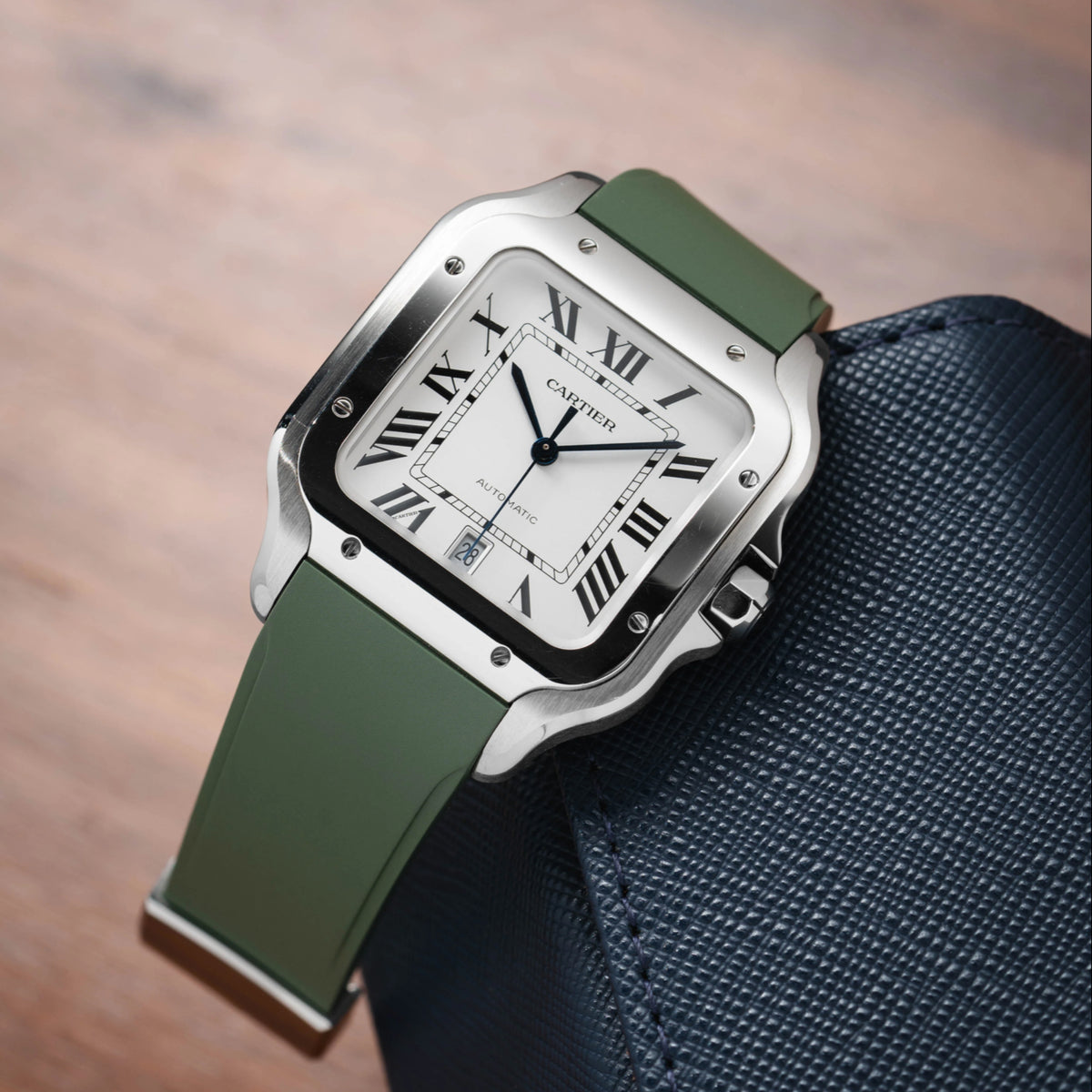 Delugs CTS Rubber Cartier Santos de Cartier Strap