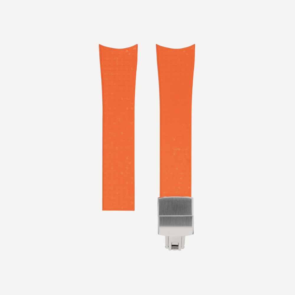 Delugs CTS Curved Rubber Strap for MB&F MAD1 – Orange