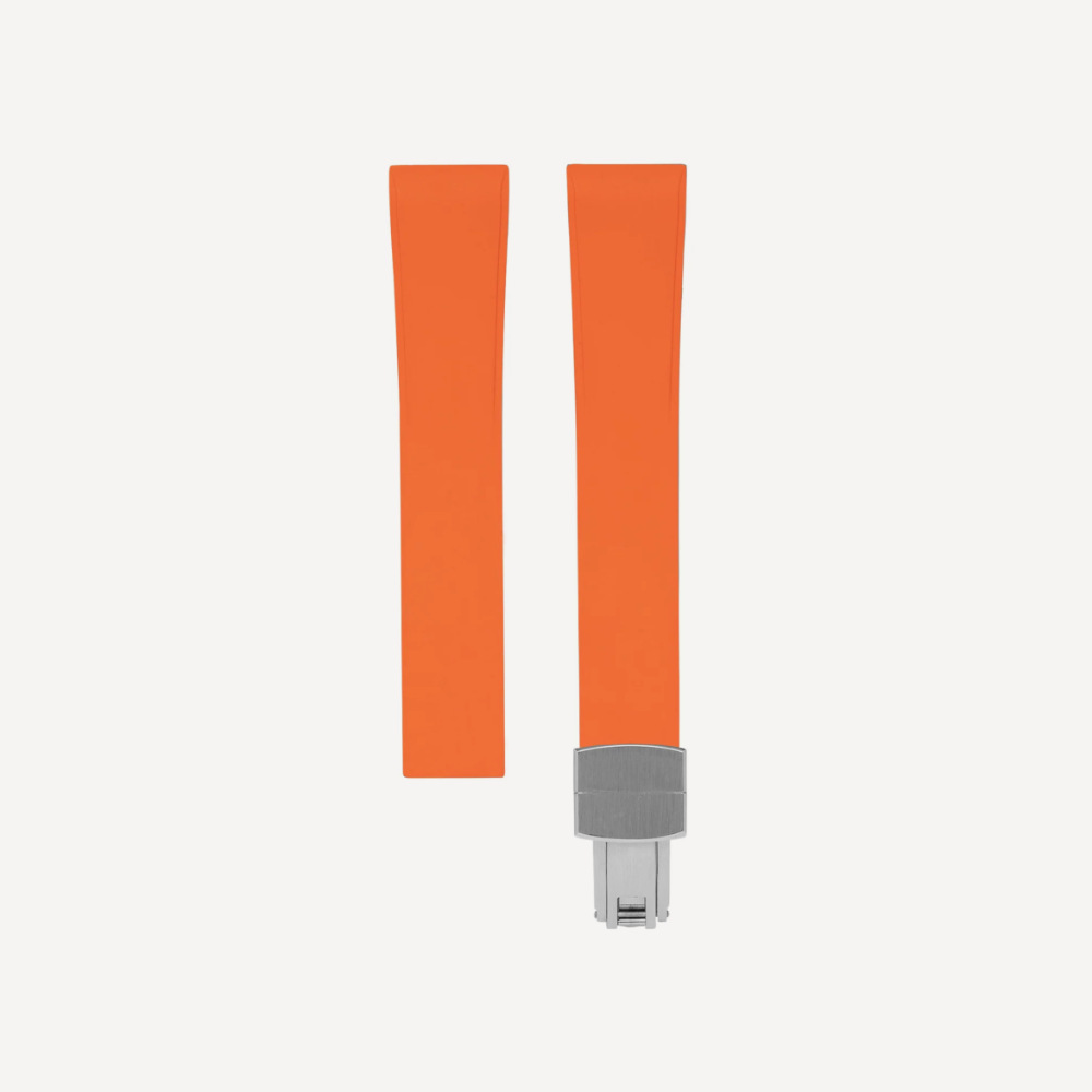 Delugs CTS Rubber Cartier Santos de Cartier Strap – Orange