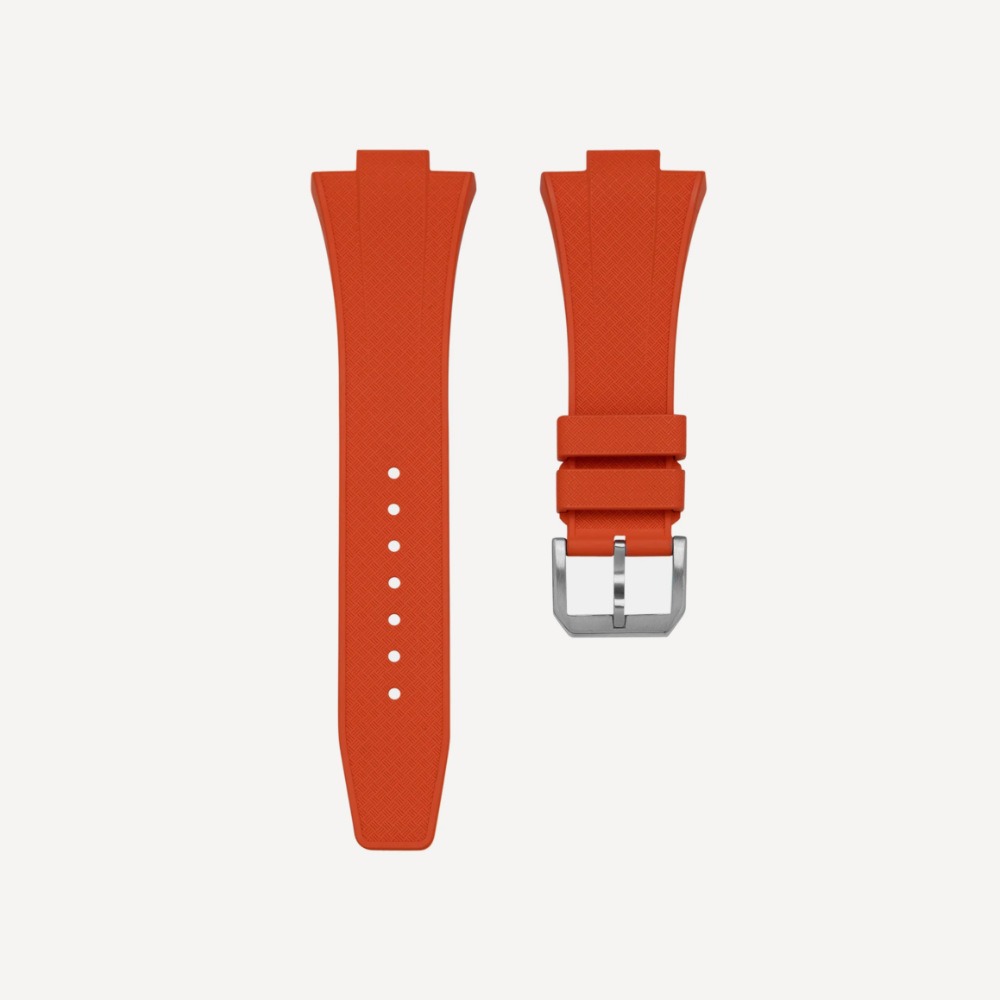 Delugs Tissot PRX Rubber Strap – Orange