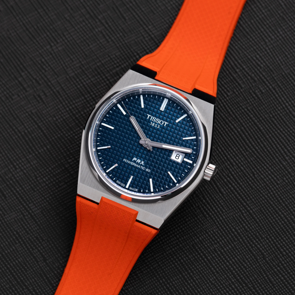 Delugs Tissot PRX Rubber Strap