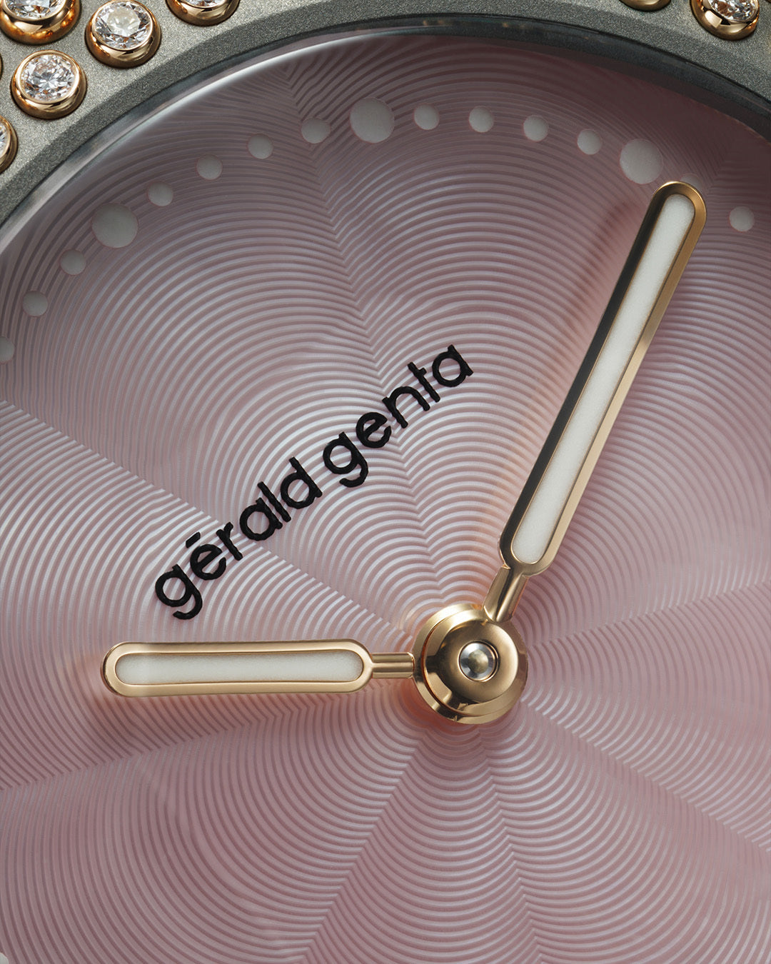 Gerald Genta Gentissima Oursin 36 Pink Mother of Pearl