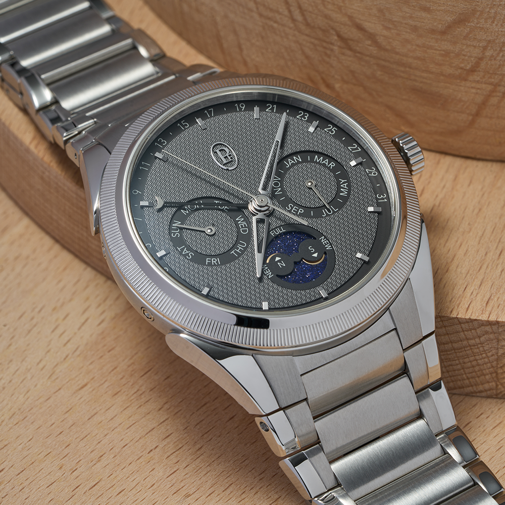 Parmigiani Fleurier Tonda PF Annual Calendar Steel Platinum