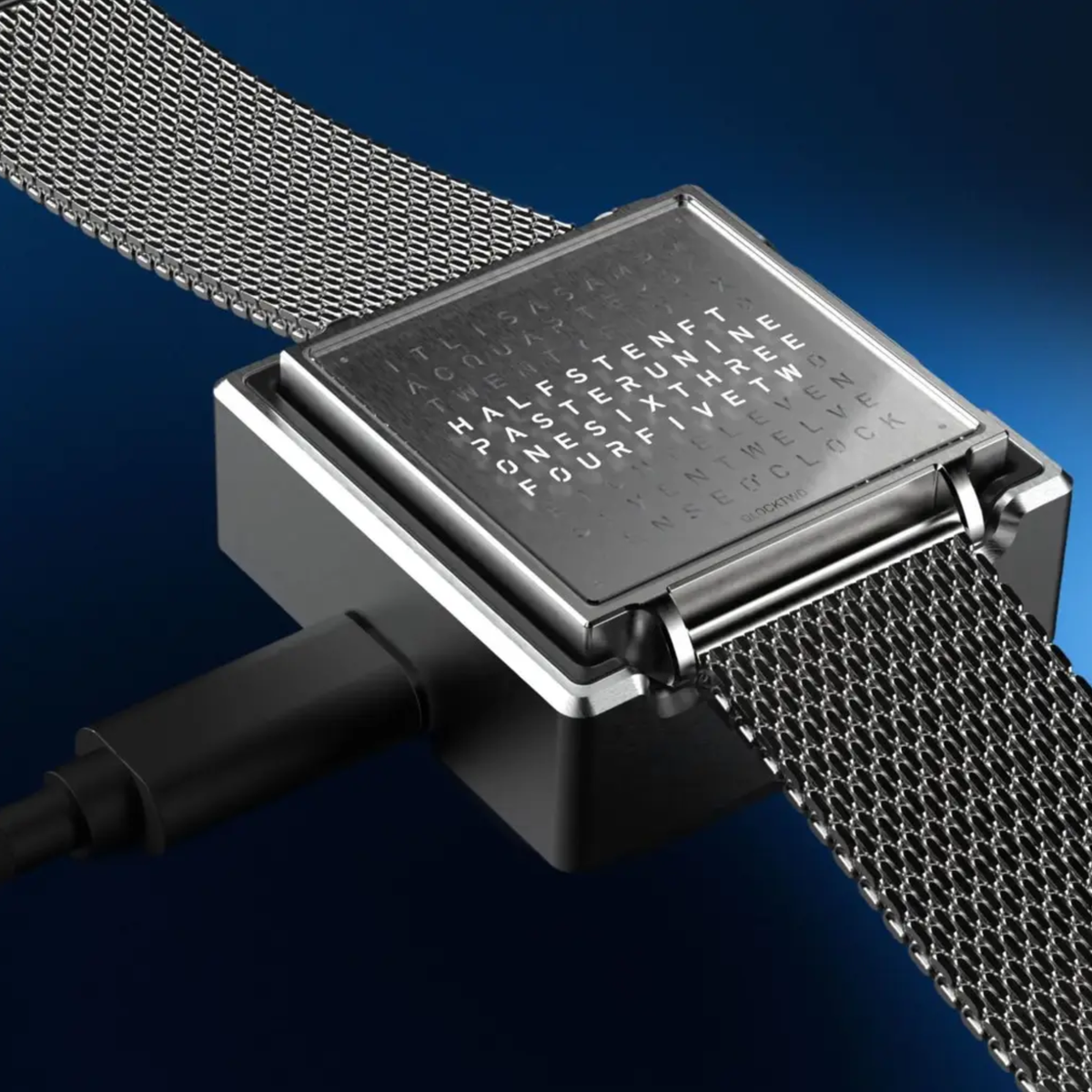 Qlocktwo QW38 Fine Steel