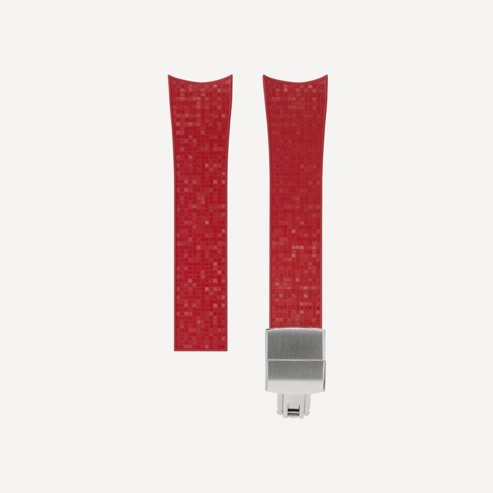 Delugs CTS Curved Rubber Strap for MB&F MAD1 – Red