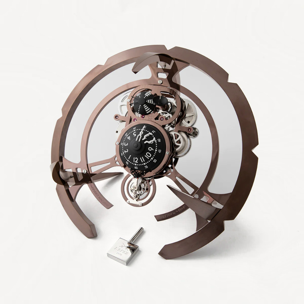 MB&F × L’Épée 1839 Starfleet Machine table clock – luxury mechanical art clock available at PRJKT8 Bahrain