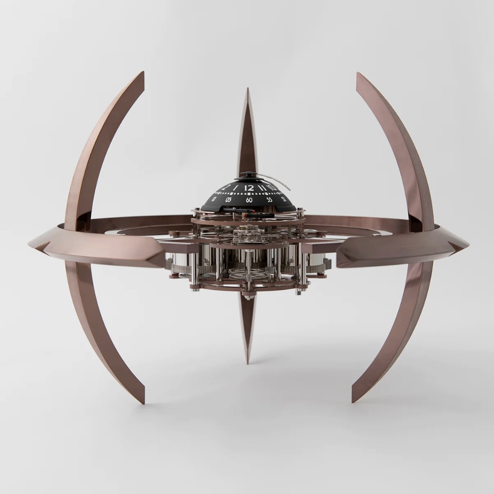 MB&F × L’Épée 1839 Starfleet Machine table clock – luxury mechanical art clock available at PRJKT8 Bahrain