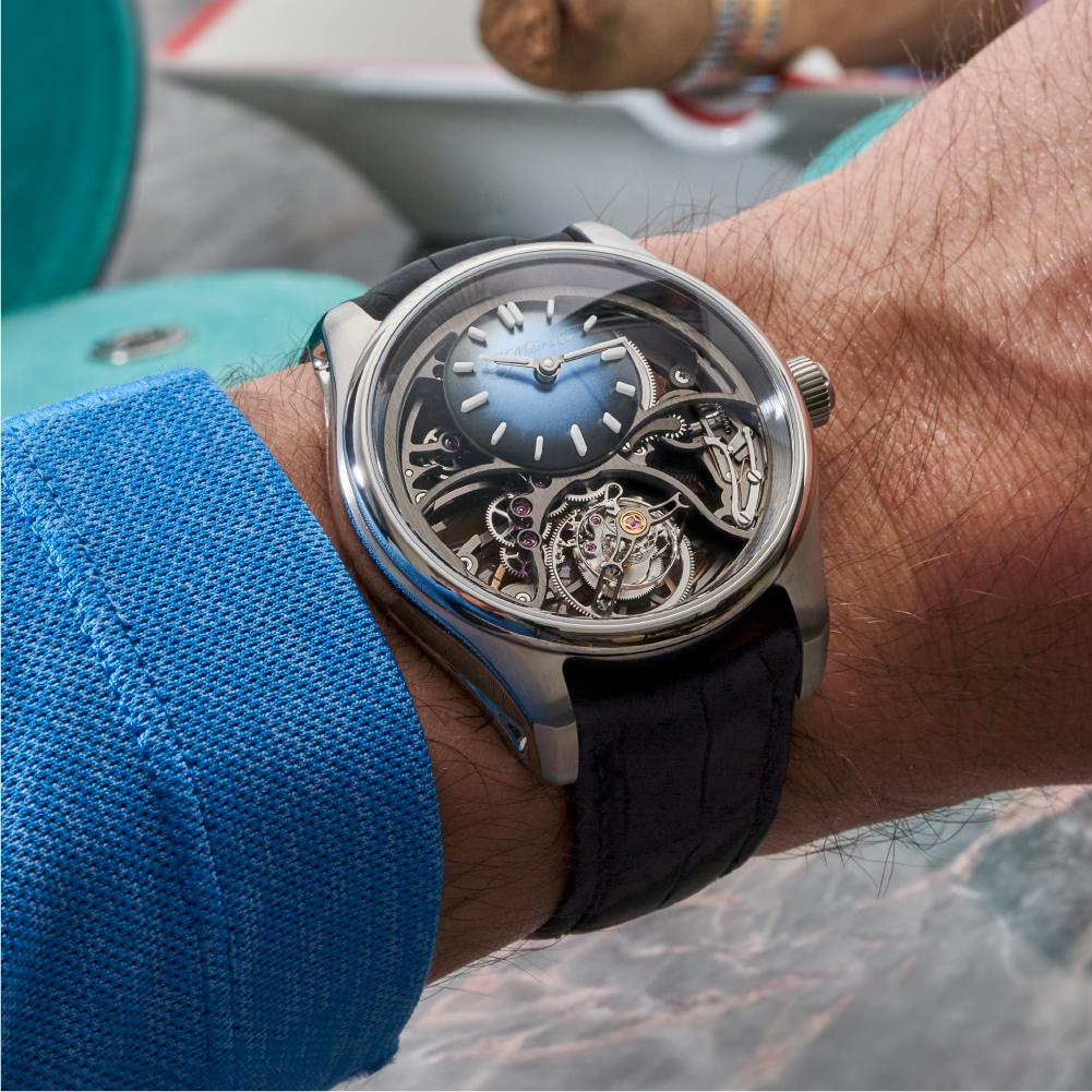 H. Moser & Cie Pioneer Cylindrical Tourbillon Skeleton